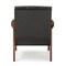Baxton Studio Nikko Mid-century Black Faux Leather Wooden Lounge Chair 121-6744 - alternate 5